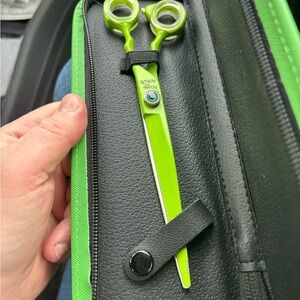 Green Dog Grooming Scissors